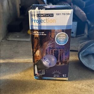 Gemmy LED LightShow Projection Swirl - Black and White